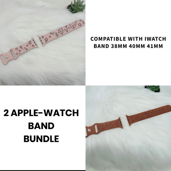 New Floral Design Apple Watch Bands 38mm 40mm 41mm Bundle 2 - Picture 1 of 7